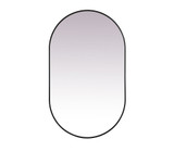 Asha Oval Mirror 60 Inch Tall and 36 Inch Wide by Elegant Decor - MR2A3660