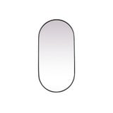 Asha Oval Mirror 48 Inch Tall and 24 Inch Wide by Elegant Decor - MR2A2448