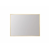 Grace Aluminum Frame Rectangle Mirror 27 Inch Length by Elegant Décor - MR72736