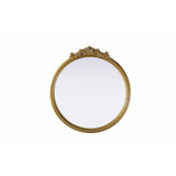Naomi Round Mirror 25.6 Inch Tall and 24 Inch Wide by Elegant Decor - MR7G24