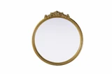 Naomi Round Mirror 25.6 Inch Tall and 24 Inch Wide by Elegant Decor - MR7G24