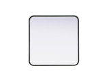 Remy Contour Metal Square Mirror 24 Inch X 24 Inch Wide by Elegant Décor - MR8A2424