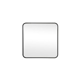 Evermore Soft Corner Square Vanity Mirror 24X24 Inch Wide by Elegant Decor - MR802424