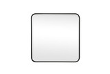 Evermore Soft Corner Square Vanity Mirror 24X24 Inch Wide by Elegant Decor - MR802424
