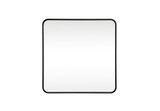 Evermore Soft Corner Square Vanity Mirror 30X30 Inch Wide by Elegant Decor - MR803030