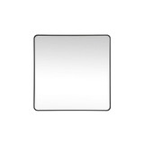Evermore Soft Corner Square Vanity Mirror 48X48 Inch Wide by Elegant Decor - MR804848
