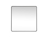 Evermore Soft Corner Square Vanity Mirror 48X48 Inch Wide by Elegant Decor - MR804848