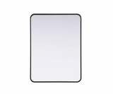 Remy Contour Metal Rectangle Mirror 36 Inch X 27 Inch Wide by Elegant Décor - MR8A2736