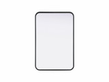 Remy Contour Metal Rectangle Mirror 30 Inch X 20 Inch Wide by Elegant Décor - MR8A2030