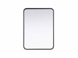 Remy Contour Metal Rectangle Mirror 30 Inch X 22 Inch Wide by Elegant Décor - MR8A2230