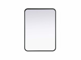 Remy Contour Metal Rectangle Mirror 30 Inch X 22 Inch Wide by Elegant Décor - MR8A2230