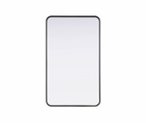 Remy Contour Metal Rectangle Mirror 40 Inch X 24 Inch Wide by Elegant Décor - MR8A2440