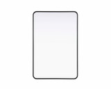 Remy Contour Metal Rectangle Mirror 42 Inch X 28 Inch Wide by Elegant Décor - MR8A2842