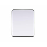 Remy Contour Metal Rectangle Mirror 36 Inch X 30 Inch Wide by Elegant Décor - MR8A3036