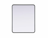 Remy Contour Metal Rectangle Mirror 36 Inch X 30 Inch Wide by Elegant Décor - MR8A3036