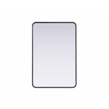 Remy Contour Metal Rectangle Mirror 40 Inch X 27 Inch Wide by Elegant Décor - MR8A2740