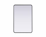 Remy Contour Metal Rectangle Mirror 40 Inch X 27 Inch Wide by Elegant Décor - MR8A2740