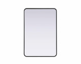 Remy Contour Metal Rectangle Mirror 40 Inch X 27 Inch Wide by Elegant Décor - MR8A2740