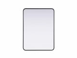 Remy Contour Metal Rectangle Mirror 32 Inch X 24 Inch Wide by Elegant Décor - MR8A2432