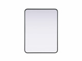 Remy Contour Metal Rectangle Mirror 32 Inch X 24 Inch Wide by Elegant Décor - MR8A2432