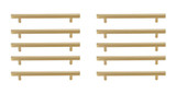 Dior 7.56 Inch Center to Center Bar Pull (Pack of 10) by Elegant Decor - PL402-7-10PK