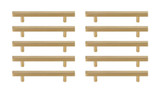 Dior 5 Inch Center to Center Bar Pull (Pack of 10) by Elegant Decor - PL402-5-10PK