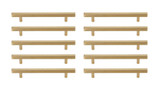 Dior 6.31 Inch Center to Center Bar Pull (Pack of 10) by Elegant Decor - PL402-6-10PK