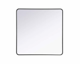 Remy Contour Metal Square Mirror 42 Inch X 42 Inch Wide by Elegant Décor - MR8A4242