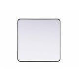 Remy Contour Metal Rectangle Mirror 36 Inch X 36 Inch Wide by Elegant Décor - MR8A3636