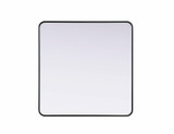 Remy Contour Metal Rectangle Mirror 36 Inch X 36 Inch Wide by Elegant Décor - MR8A3636