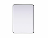 Remy Contour Metal Rectangle Mirror 40 Inch X 30 Inch Wide by Elegant Décor - MR8A3040