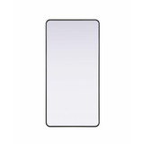 Remy Contour Metal Rectangle Mirror 60 Inch X 30 Inch Wide by Elegant Décor - MR8A3060
