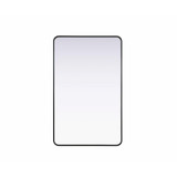 Remy Contour Metal Rectangle Mirror 48 Inch X 30 Inch Wide by Elegant Décor - MR8A3048