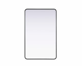 Remy Contour Metal Rectangle Mirror 48 Inch X 30 Inch Wide by Elegant Décor - MR8A3048