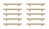 Quinn 5 Inch Center to Center Bar Pull (Pack of 10) by Elegant Decor - PL400-5-10PK