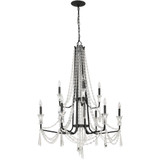 Barcelona 9 Light Oversized 2 Tier Chandelier by Varaluz - 270C09
