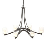 Ribbon 6 Light Medium Chandelier by Hubbardton Forge 104116HF