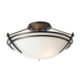 Tryne 2 Light 16.4 Inch Wide Metal Semi Flush Mount by Hubbardton Forge - 124412HF