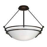 Tryne 3 Light 18 Inch Wide Metal Semi Flush Mount by Hubbardton Forge - 124432HF