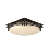 Banded 2 Light 13.6 Inch Wide Semi Flush Mount by Hubbardton Forge - 124394