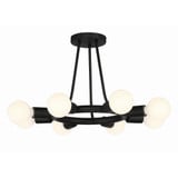 Dakota 8 Light 15 Inch Wide Flush Mount by Crystorama - 9043