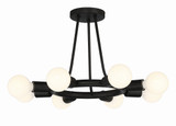 Dakota 8 Light 15 Inch Wide Flush Mount by Crystorama - 9043