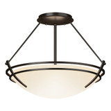 Tryne 2 Light Small Metal Semi Flush Mount by Hubbardton Forge - 124422HF