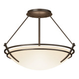 Tryne 2 Light 16.4 Inch Wide Small Semi Flush Mount by Hubbardton Forge - 124422