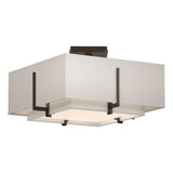 Exos 2 Light 16.6 Inch Wide Semi Flush Mount by Hubbardton Forge - 126507
