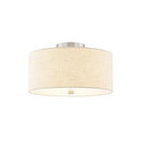 Textile 3 Light 14 Inch Wide Semi Flush Mount by Justice Design - FAB-9765