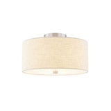 Textile 3 Light 14 Inch Wide Semi Flush Mount by Justice Design - FAB-9765