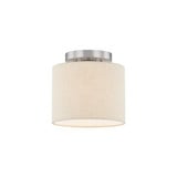 Textile 1 Light 8 Inch Wide Semi Flush Mount by Justice Design - FAB-9769