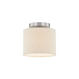 Textile 1 Light 8 Inch Wide Semi Flush Mount by Justice Design - FAB-9769
