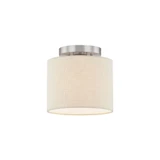 Textile 1 Light 8 Inch Wide Semi Flush Mount by Justice Design - FAB-9769